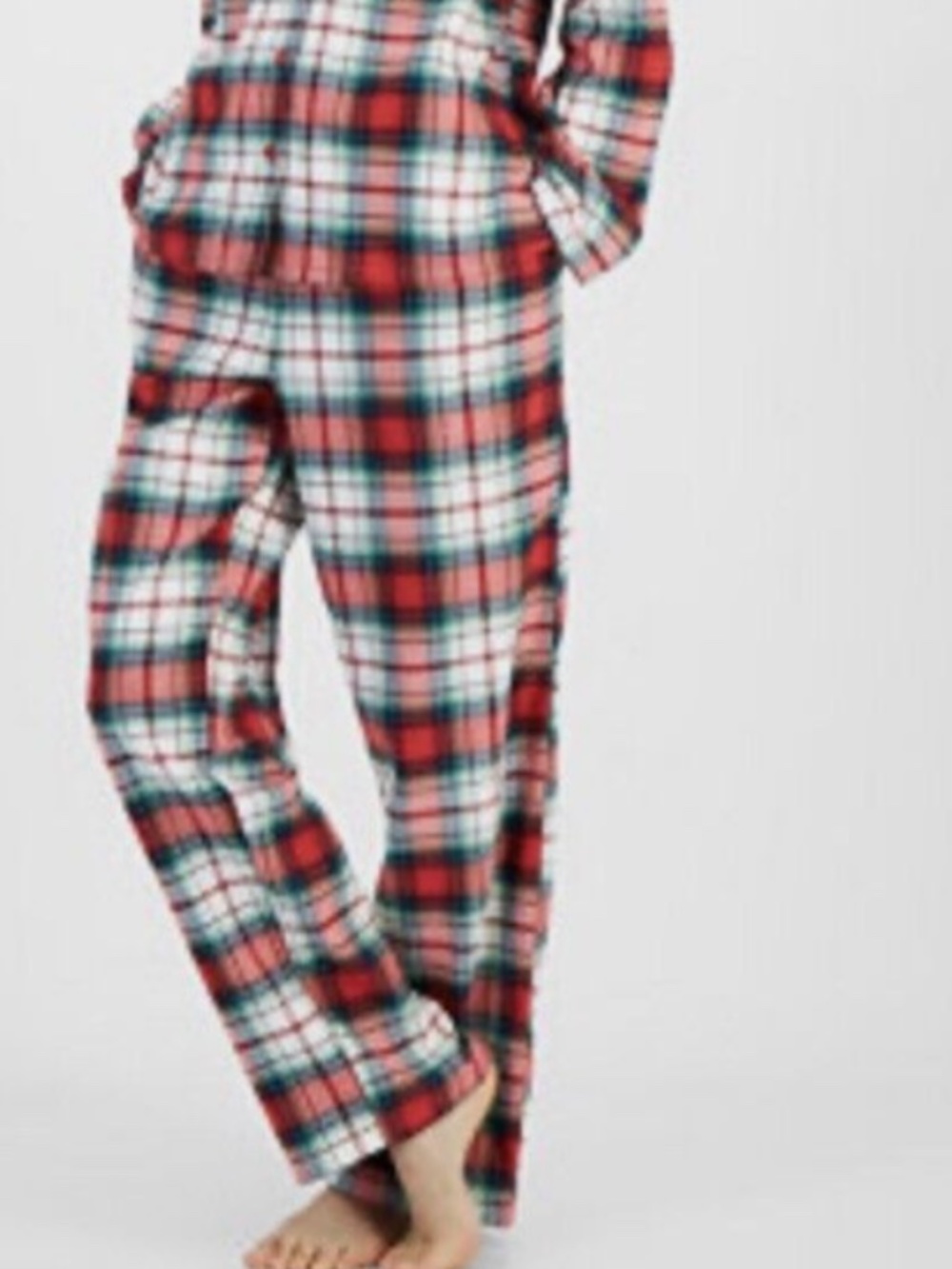 Holiday Lane Women's Winterton Plaid Notch Collar Matching Family Pajamas pants